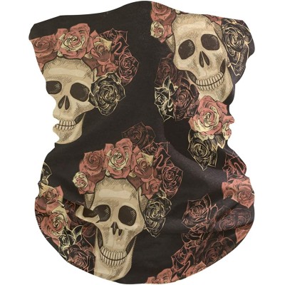 Balaclavas Stylish Gaiters Seamless Recreation - Skull Rose - CP197M8NK35 $12.26