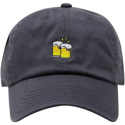 Baseball Caps Cheers Mugs Design Dad Hat Cotton Baseball Cap - Charcoal - CB18D9RANAD $12.25