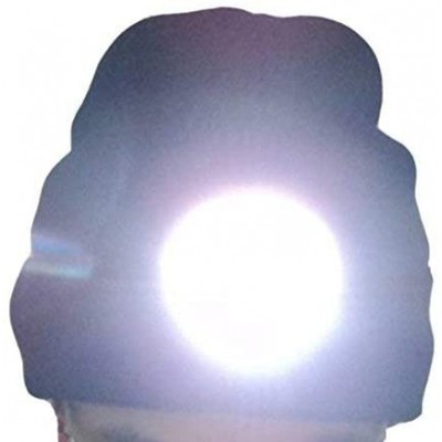 Skullies & Beanies Mens Winter 5 lED Lights Lighted Night Fishing Knitt Beanie Hat Cap Roll-up Brim - Yellow - CK1298509BT $8.66