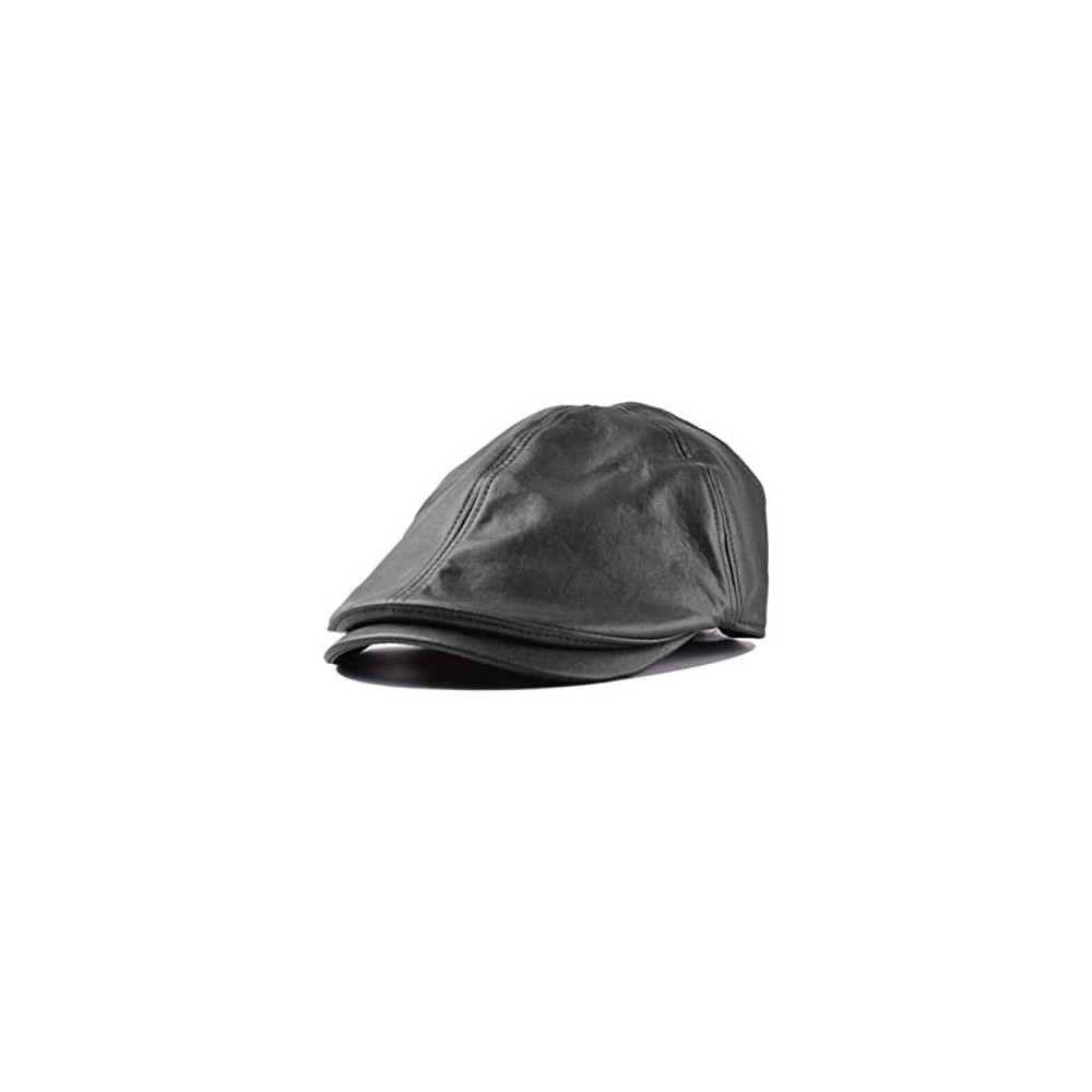 Newsboy Caps Crytech Vintage Leather Breathable Duckbill - CT18ZGS3D3U $9.35