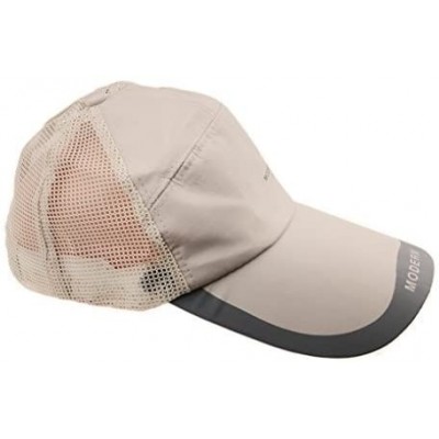 Baseball Caps Summer Quick Dry Mesh Baseball Cap Sports Cycling Running Fishing Golf Sun Hat - Camel - C8121TOCLVN $10.00