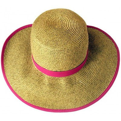 Sun Hats French Laundry Packable Crushable Travel Hat - Fuchsia - C011CYNHOTX $17.79