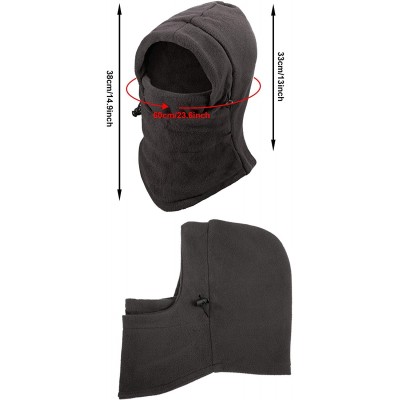 Balaclavas 4 Pieces Windproof Ski Face Mask Winter Mask Balaclavas Head Hood for Men Women (Black- Navy- Grey- Red) - CO18Y4W...