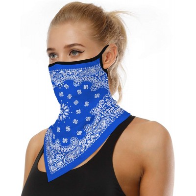 Balaclavas Printed Outdoor Cycling Hanging mask- Sports Mask Ice Silk Neck Cover Hang Ear Triangle Face Mask Tube Scarf - C71...