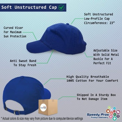 Baseball Caps Custom Soft Baseball Cap Santa Hat Embroidery Dad Hats for Men & Women - Royal Blue - CS18SENCA2T $16.52