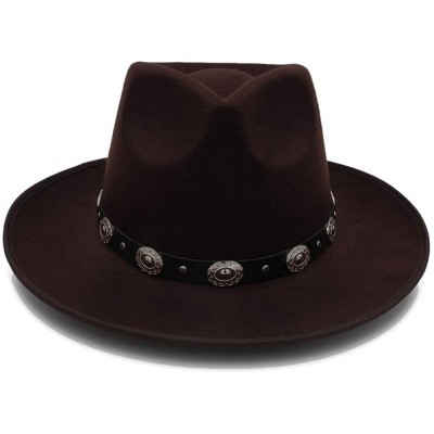 Fedoras Wide Brim Autumn Hat Female Fashion Top Hat Jazz Cap Winter Fedora Hat for Women Wool Hat Fashion Chapeau Femme - CF1...