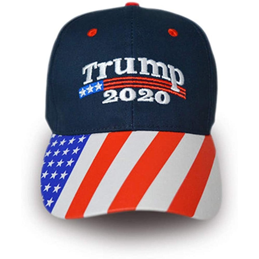 Baseball Caps Trump Military Imagine 2020 Black Cap US Flag Keep America Great hat President - Blue-1 - CN192NXWGWR $8.44