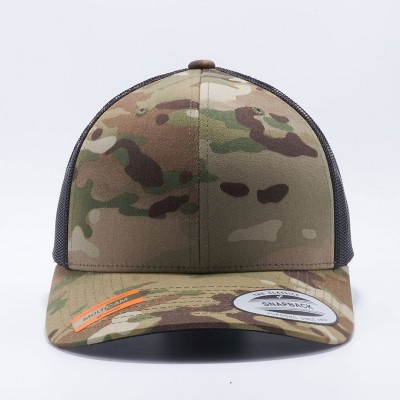 Baseball Caps Yupoong Classic 6606- 6606T- 6606W- Retro Trucker Hats- Mesh Back Baseball Caps - Multicam - C5189Y9C5Z0 $13.72