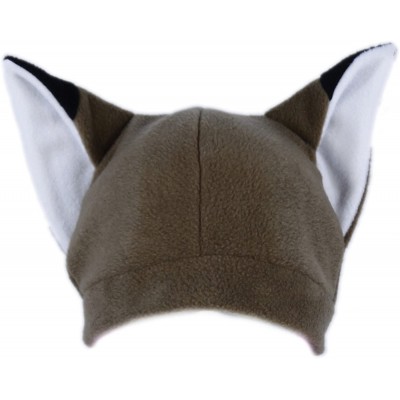 Skullies & Beanies Fleece Fox Ears Beanie Hat - Brown - CR18GCR8RRL $24.12