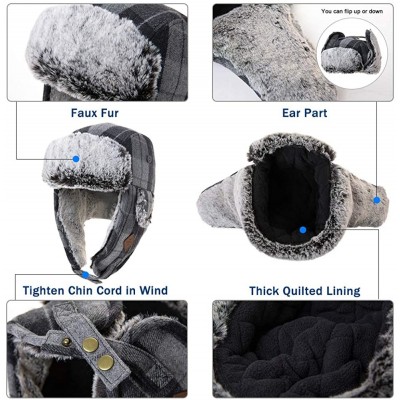 Bomber Hats Unisex Bomber Trapper Earflaps Russian Ushanka Winter Hat Hunting Cap 55-61cm - 89079-tan - CI193XWYAZZ $23.37