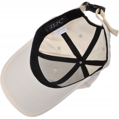 Baseball Caps Embroidered Cotton Baseball Cap Adjustable Snapback Dad Hat - Beige- Tree - CV182SINGX6 $7.72