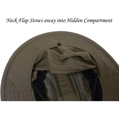 Sun Hats Unisex Outdoor Bucket Durable Stowable - Khaki - CC12CZZZOPF $23.41