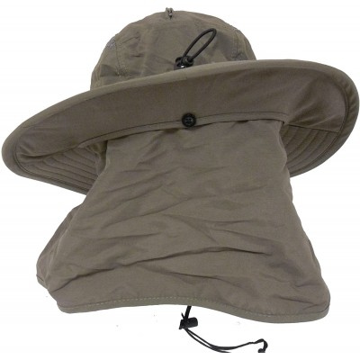 Sun Hats Unisex Outdoor Bucket Durable Stowable - Khaki - CC12CZZZOPF $38.50