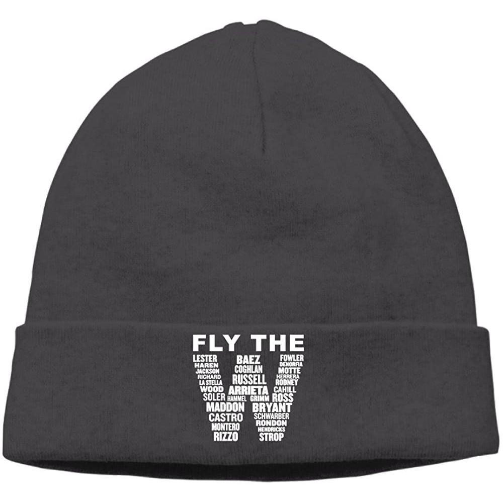 Skullies & Beanies Fly The W Soft Funny Black Skull Hat Beanies Cap - Black - C212N8AER04 $9.84