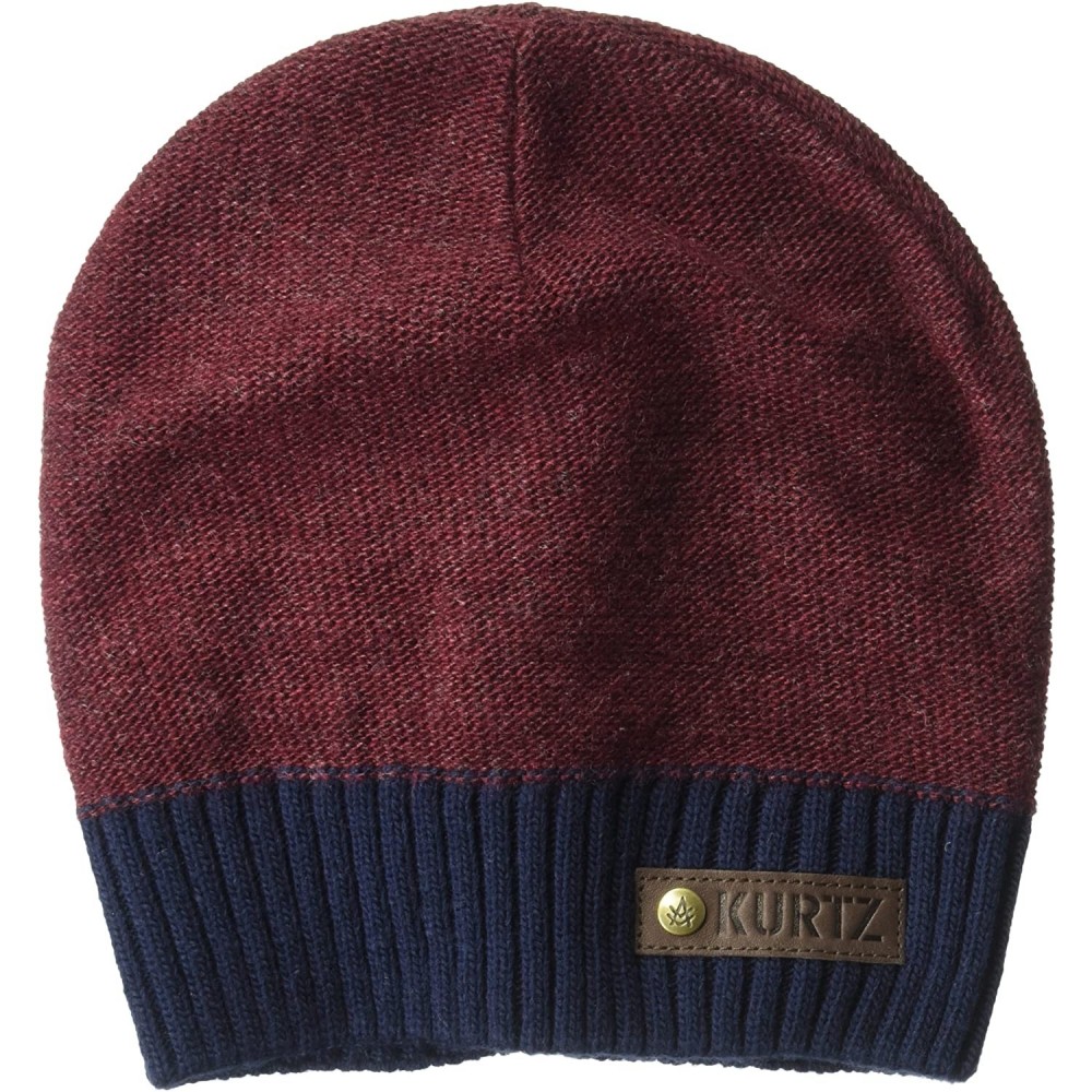 Skullies & Beanies Men's Two Tone Beanie - Infantry Blue - CR1850RN7DX $29.81