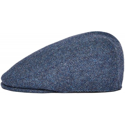 Newsboy Caps Men's 100% Wool Flat Cap Classic Irish Ivy Newsboy Hat - Navy - CE196H5II95 $33.58