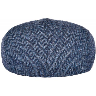 Newsboy Caps Men's 100% Wool Flat Cap Classic Irish Ivy Newsboy Hat - Navy - CE196H5II95 $33.58