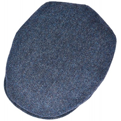 Newsboy Caps Men's 100% Wool Flat Cap Classic Irish Ivy Newsboy Hat - Navy - CE196H5II95 $33.58