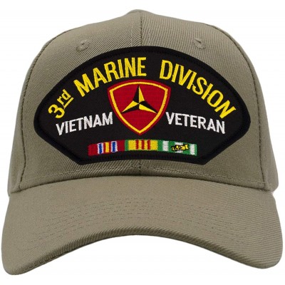 Baseball Caps USMC - 3rd Marine Division - Vietnam Hat/Ballcap Adjustable One Size Fits Most - C418HWS3HMZ $27.91