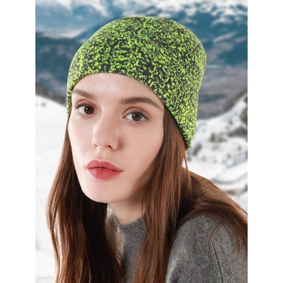 Skullies & Beanies Unisex Cabel Knit Lined Beanie Skull Winter Warm Strech Hats for Women Men Slouchy Soft Thick Knit Caps - ...