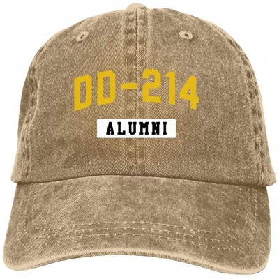 Baseball Caps Adult Unisex Cowboy Cap-Cool DD-214 Alumni Logo Fashion Printed Basetball Hat Creative Design - Natural - CM18Q...