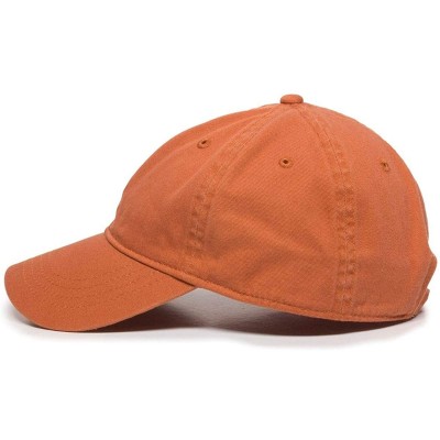 Baseball Caps Peace Sign Baseball Cap Embroidered Cotton Adjustable Dad Hat - Orange - CY18OWAU4MH $14.50