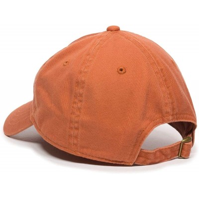 Baseball Caps Peace Sign Baseball Cap Embroidered Cotton Adjustable Dad Hat - Orange - CY18OWAU4MH $14.50