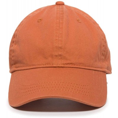 Baseball Caps Peace Sign Baseball Cap Embroidered Cotton Adjustable Dad Hat - Orange - CY18OWAU4MH $14.50