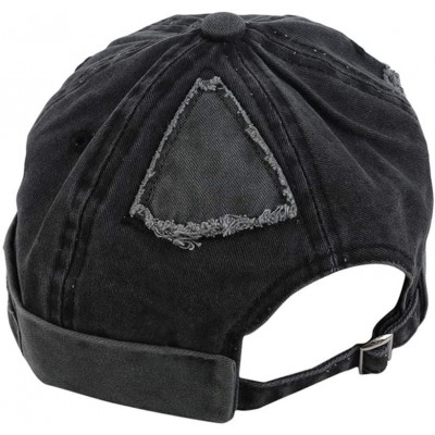 Skullies & Beanies TraveT Retro Denim Rogue Beanie Cap Brimless Beanie Sailor Hat-Black - Black - CL18AIAHW46 $7.94