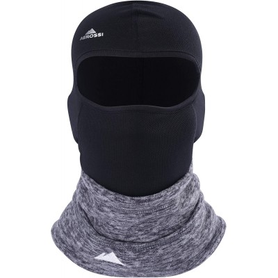 Balaclavas Balaclava with Neck Warmer Windproof Ski Mask Motorcycle Men Women - Black - C918Q0KWWS9 $14.30