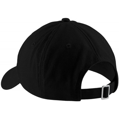 Baseball Caps Social Anxiety Embroidered Cap Premium Cotton Dad Hat - Black - CP1824ZM9AE $14.72