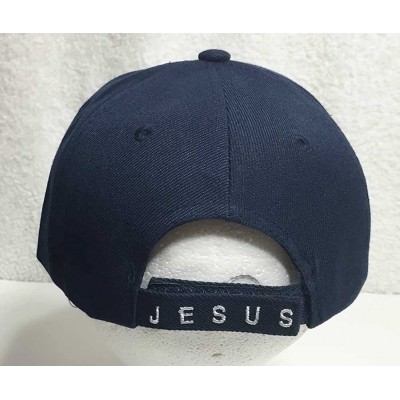 Baseball Caps Christian Bible Verse Print Man of Faith Jesus Christ Cap Hat - Man of Faith Navy - C1182WT5RCE $15.65