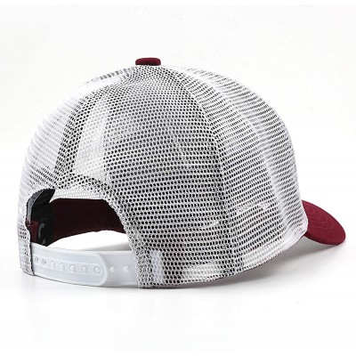 Baseball Caps Unisex Dad Cap Trucker-Bushmaster-Firearms-Hat Casual Breathable Baseball - Maroon-79 - CU18Q7MC8LI $11.21