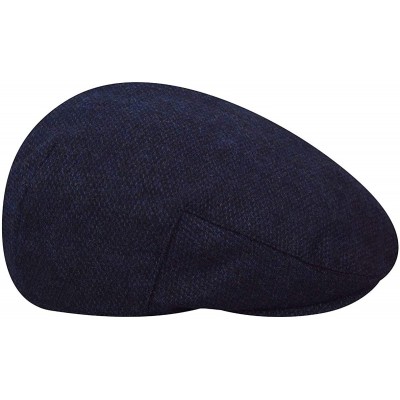 Newsboy Caps Men Wool Blend British Ivy Cap - Navy Windowpane - C918W0WAM67 $27.12