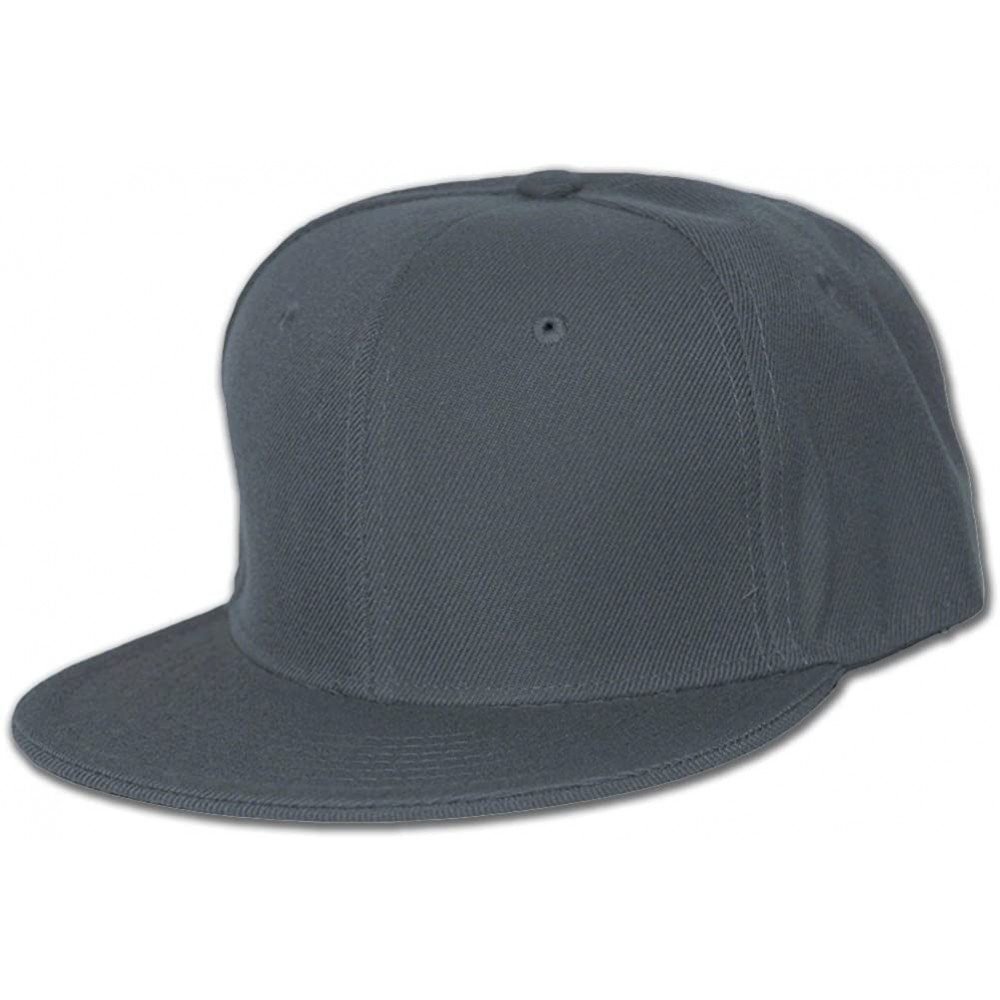 Baseball Caps Blank Baseball Hat - Charcoal - CJ112BXZYXT $7.47