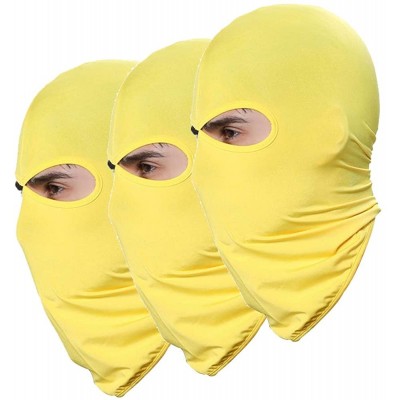 Balaclavas Pack of 3 Outdoor Sport Thin Ski Mask Fishing Hunting Hat Men Headgear Sun Balaclava Motorcycle Face Mask - CC18N8...