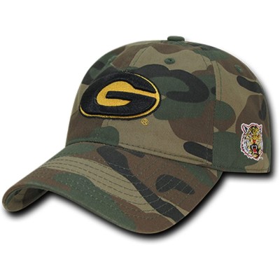 Baseball Caps University of Grambling State Gram Tigers Woodland Camo Camouflage Cotton Polo Style Baseball Ball Cap Hat - CA...