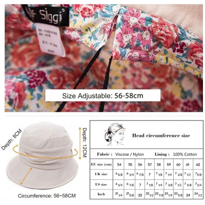 Bucket Hats Womens Bucket Sun Hat UPF 50 Chin Strap Adjustable Breathable - Beige69027 - CB18R3043UA $17.29