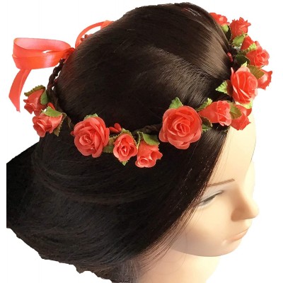 Headbands Headband Headpiece Artificial Wedding Toddler - coral - C118AGO898G $10.66