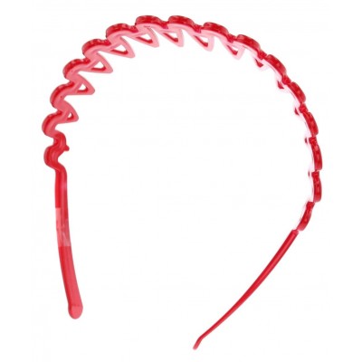 Headbands Women's Zig Zag Rake Headband (Red) - Red - C51874U7CDO $15.27