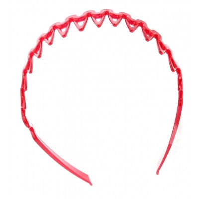 Headbands Women's Zig Zag Rake Headband (Red) - Red - C51874U7CDO $15.27