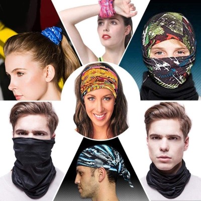 Balaclavas Unisex Multifunctional Seamless Bandana Face Mask Neck Gaiter Headwear Tube Mask Scarf - A-leopard - C7197SS8I0H $...