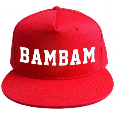 Baseball Caps Bambam GOT7 Baseball Hat Kpop Hip Hop Street Dance Sun Protective Cap - Red - C418COMKQ4U $11.19