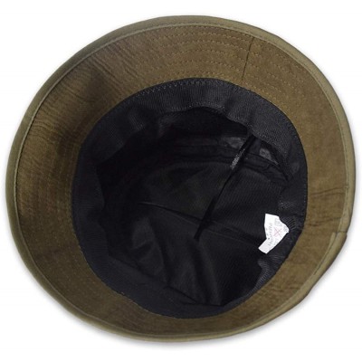 Sun Hats Women Bucket Summer Sun Hat UV Protection UPF 50 + Cotton Cap Wide Brim Beach Holiday Hat Packable - Army Green - CN...