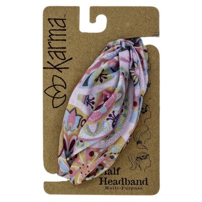 Headbands Half Headband- Pink Medallion - Pink Medallion - CV124I30SVH $16.39