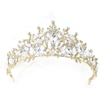 Headbands New Women Crystal Anadem Wedding Decoration Accessories Gift Headbands - White - CP18M4M9CN5 $60.88