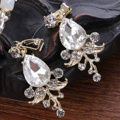 Headbands New Women Crystal Anadem Wedding Decoration Accessories Gift Headbands - White - CP18M4M9CN5 $32.47