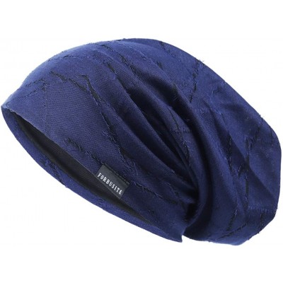 Skullies & Beanies Men Summer Beanie Long Slouchy Thin Lightweight Skull Cap B011h - B402-navy - CR1980488RR $12.48