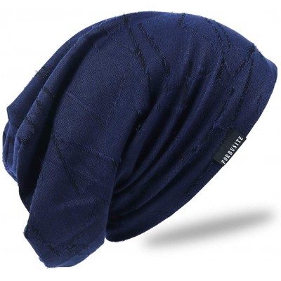 Skullies & Beanies Men Summer Beanie Long Slouchy Thin Lightweight Skull Cap B011h - B402-navy - CR1980488RR $12.48