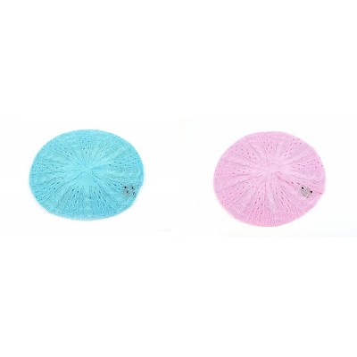 Berets Women's Light Beret Knitted Style for Spring Summer Fall 139HB - 2 Pcs Sky Blue & Pink - CD11A91I9I1 $18.99